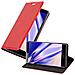 Custodia Compatibile Con Sony Xperia Xz2 In Rosso Mela - Coperchio Protettiva Con Chiusura Magnetica, Funzione Stand E Tasca Per Le Carte - Foto miniatura 1