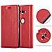 Custodia Compatibile Con Sony Xperia Xz2 In Rosso Mela - Coperchio Protettiva Con Chiusura Magnetica, Funzione Stand E Tasca Per Le Carte - Foto miniatura 9