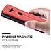 Custodia Compatibile Con Sony Xperia Xz2 In Rosso Mela - Coperchio Protettiva Con Chiusura Magnetica, Funzione Stand E Tasca Per Le Carte - Foto miniatura 10