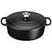 Casseruola Ovale Evolution In Ghisa 29 Cm Colore Nero Matt Cocotte - Foto miniatura 1