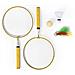 Outdoor Bigbuy Di Racchette 3 Set A 1 (5 Pezzi) 145126. S1409315, Adulti Unisex, Blu, Unico - Foto miniatura 4