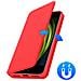 Custodia Iphone Se / 7 / 8 Portacarte Funzione Supporto Similpelle Liscia Rosso - Foto miniatura 2
