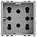 Presa Multistandard 1 Schuko O 2 Bipasso Compatibile Con Vimar Eikon - 4b / v20n / h21 - Foto miniatura 1