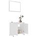 Set Mobili da Bagno Bianco in Legno Multistrato - Foto miniatura 2