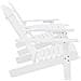 Sedie da Giardino Adirondack con Tavolino in Legno Abete Bianco - Foto miniatura 2