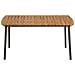Set Mobili da Pranzo Giardino 5 pz in Polyrattan Nero - Foto miniatura 1