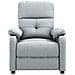 Poltrona Reclinabile Grigio Chiaro in Tessuto - Foto miniatura 2