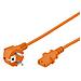 5m Power cable, Maschio / femmina, 5m, Arancione - Foto miniatura 1