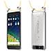 Catena Di Telefoni Cellulari Compatibile Con Huawei 6p In Crema Beige - Coperchio Protettivo In Silicone Con Anelli D'argento, Cinturino In Corda E Custodia Staccabile - Foto miniatura 7
