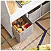 Libreria Per Bambini Con Vani Portaoggetti E 3 Scatole Scaffale Per Giocattoli Scaffale Per Bambini Organizzatore Di Giocattoli Bianco 63x28x80 Cm, Kmb34-w - Foto miniatura 3