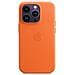 Custodia Iphone 14 Pro In Pelle - Arancione - Foto miniatura 1