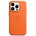 Custodia Iphone 14 Pro In Pelle - Arancione - Foto miniatura 3