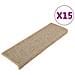 Tappetini Autoadesivi Per Scale 15 Pz Beige Scuro 65x25 Cm - Foto miniatura 2