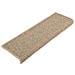 Tappetini Autoadesivi Per Scale 15 Pz Beige Scuro 65x25 Cm - Foto miniatura 3