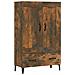 Credenza Rovere Fumo 70x31x115 Cm In Legno Multistrato - Foto miniatura 2