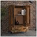 Credenza Rovere Fumo 70x31x115 Cm In Legno Multistrato - Foto miniatura 3