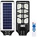 Lampione Stradale Faro Led 120w Solare Esterno Sensore Movimento Telecomando - Foto miniatura 1