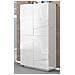Scarpiera Orfeo, Mobile Multiuso A 4 Ante Battenti, Portascarpe Da Ingresso, 100% Made In Italy, Cm 81x38h167, Bianco Lucido - Foto miniatura 1