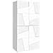 Scarpiera Orfeo, Mobile Multiuso A 4 Ante Battenti, Portascarpe Da Ingresso, 100% Made In Italy, Cm 81x38h167, Bianco Lucido - Foto miniatura 2