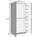 Scarpiera Orfeo, Mobile Multiuso A 4 Ante Battenti, Portascarpe Da Ingresso, 100% Made In Italy, Cm 81x38h167, Bianco Lucido - Foto miniatura 3