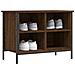 Scarpiera Rovere Marrone 69x35x50 Cm In Legno Multistrato - Foto miniatura 5