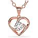 Collana in Argento Sterling, ""Emotion"", Oro rosa - Foto miniatura 1
