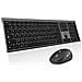 Tastiera e Mouse Con cavo e senza cavo 3760162065657 per PC (Layout Francese AZERTY) Colore Nero - Foto miniatura 1