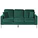 Divano 3 Posti Gavle Velluto Verde Smeraldo - Foto miniatura 6
