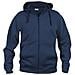 Basic Hoody Full Zip Men Blu Scuro 3xl - Foto miniatura 1