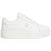 Platform Court Sneaker Ecru Sneakers Pelle Scarpe Donna Beige Eu 40, Fw0fw07912 Ybl - Foto miniatura 2