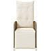 Sedie da Giardino Reclinabili 2pz con Tavolino Polyrattan Beige - Foto miniatura 7