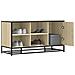 Scarpiera Sonoma Rovere 100x40x53,5 Cm In Truciolato E Metallo - Foto miniatura 1