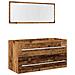 Set Mobili Da Bagno 2 Pz Legno Antico In Legno Multistrato - Foto miniatura 2