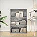 Libreria Grigio Cemento 80x30x114 Cm In Legno Multistrato - Foto miniatura 3