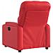 Poltrona Reclinabile Rossa in Similpelle - Foto miniatura 3
