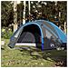 Tenda da Campeggio a Cupola per 4 Persone Blu Impermeabile - Foto miniatura 2