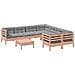 Set Divani Giardino 9 pz Cuscini Legno Massello Abete Douglas - Foto miniatura 1