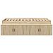 Struttura letto con contenitore Rovere Sonoma 90x200 cm - Foto miniatura 6