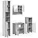 Set di mobili per il bagno 4 pcs Grigio sonoma 61 x 35 x 64 cm - Foto miniatura 1