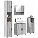 Set di mobili per il bagno 4 pcs Grigio sonoma 61 x 35 x 64 cm - Foto miniatura 3