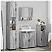 Set di mobili per il bagno 4 pcs Grigio sonoma 61 x 35 x 64 cm - Foto miniatura 4