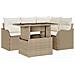 Set Divano da Giardino 5 pcs Beige 100 x 55 x 73 cm Poly Rattan - Foto miniatura 1
