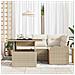 Set Divano da Giardino 5 pcs Beige 100 x 55 x 73 cm Poly Rattan - Foto miniatura 3