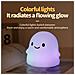 Luce Notturna Fantasma Multicolore - Tocco Morbido In Silicone, Ricaricabile, Funzione Timer - Foto miniatura 4