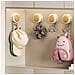 2 Pezzi Porta Asciugamani Da Bagno A Muro Senza Trapano, Ganci Adesivi Resistenti Yellow - Foto miniatura 5