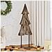Albero di Natale Marrone 120 cm Legno massello di teak - Foto miniatura 2