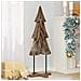 Albero di Natale Marrone 120 cm Legno massello di teak - Foto miniatura 3