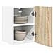 Armadio pensile Riga Quercia Sonoma e Bianca 30 x 31 x 40 cm - Foto miniatura 3