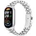 Elegante Cinturino In Acciaio Inossidabile Con Perle Compatibile Con Xiaomi Band 8/9/10 - Cinturino Di Ricambio Alla Moda Silver - Foto miniatura 2