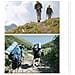 Bastoncino Da Trekking Pieghevole In Lega Di Alluminio A 4 Sezioni Con Impugnatura Angolata - Regolabile E Leggero Blue - Foto miniatura 4